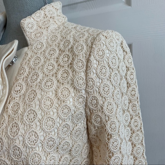 PIM & LARKIN size XS stunning cream jacket with crochet embroidery detail - Picture 3 of 16